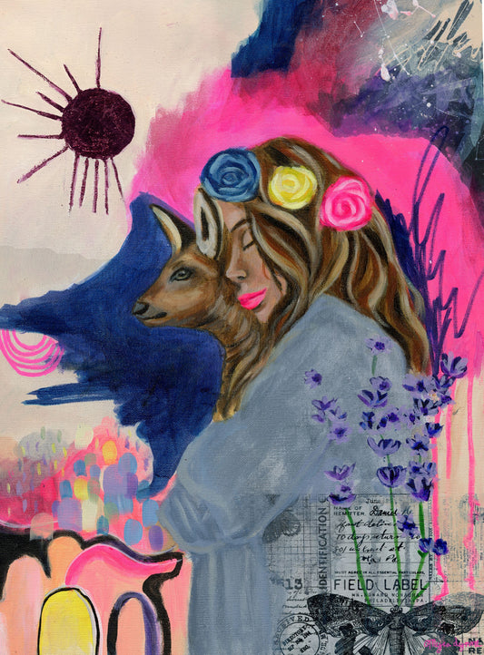 Deer Woman 18x24