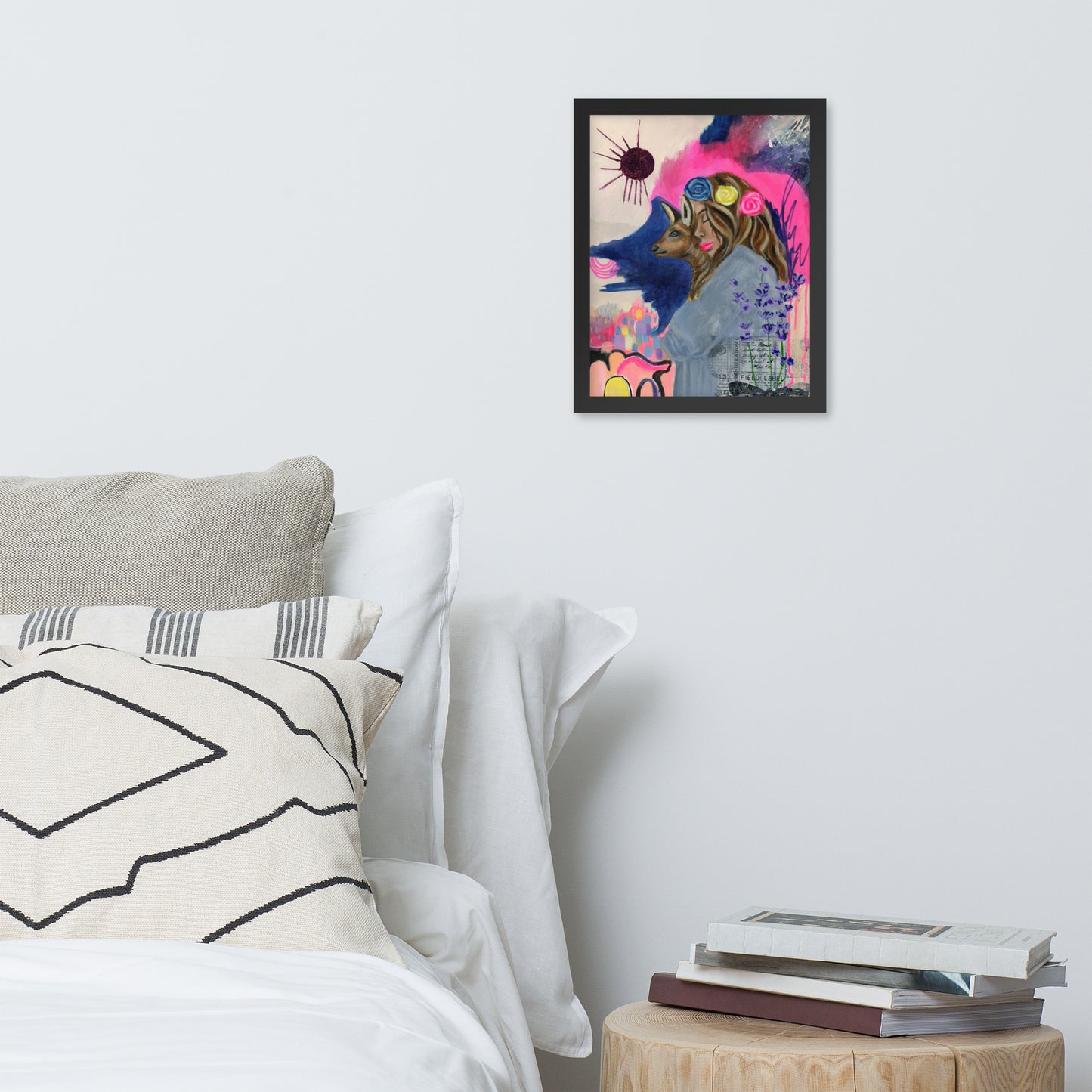 Deer Woman Framed Print