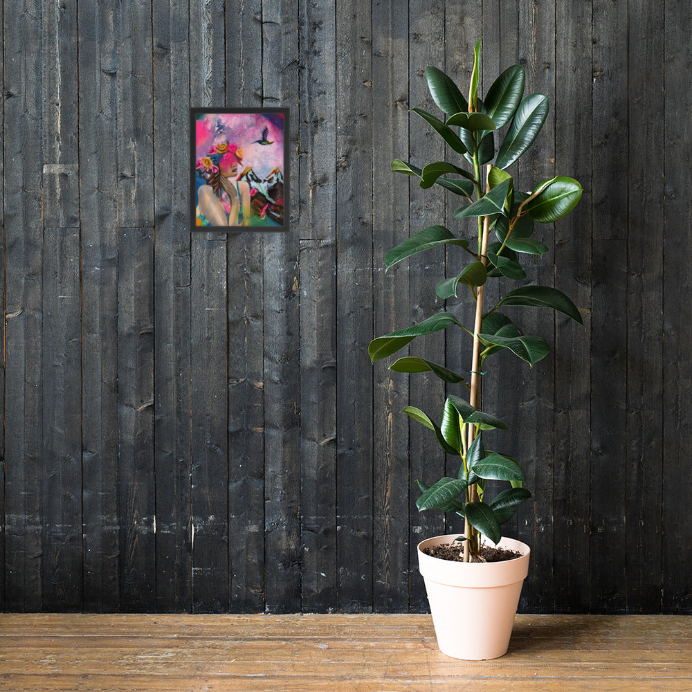 Humming my Life Away Framed Print