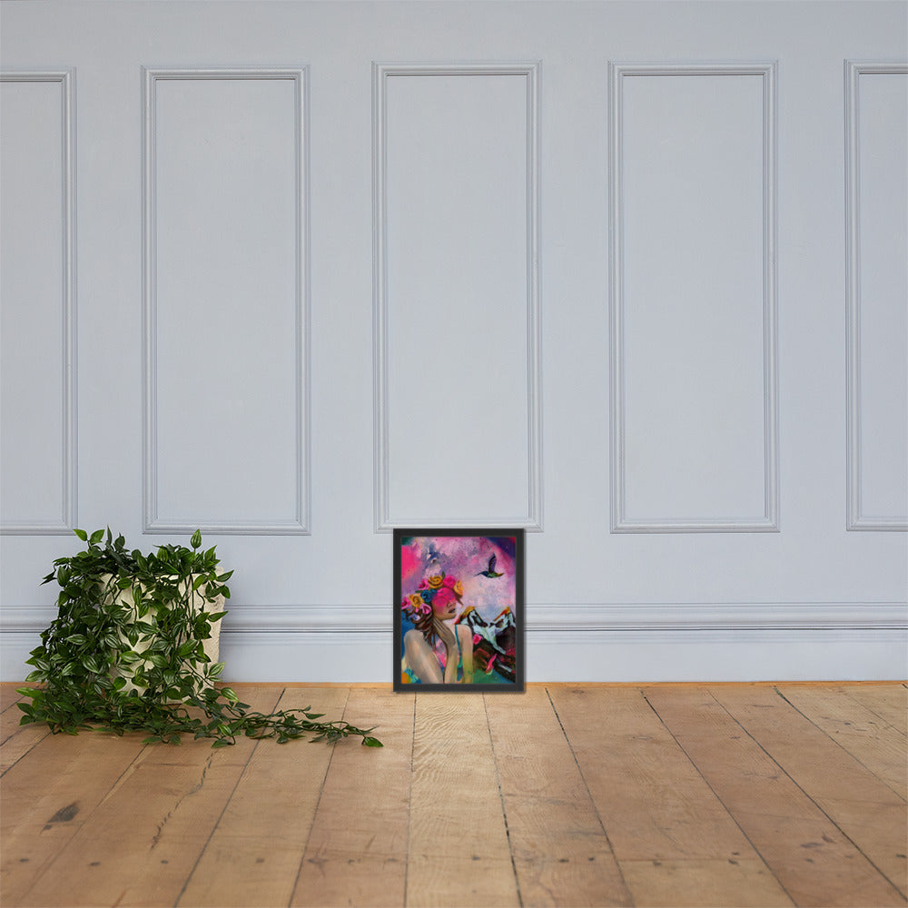 Humming my Life Away Framed Print