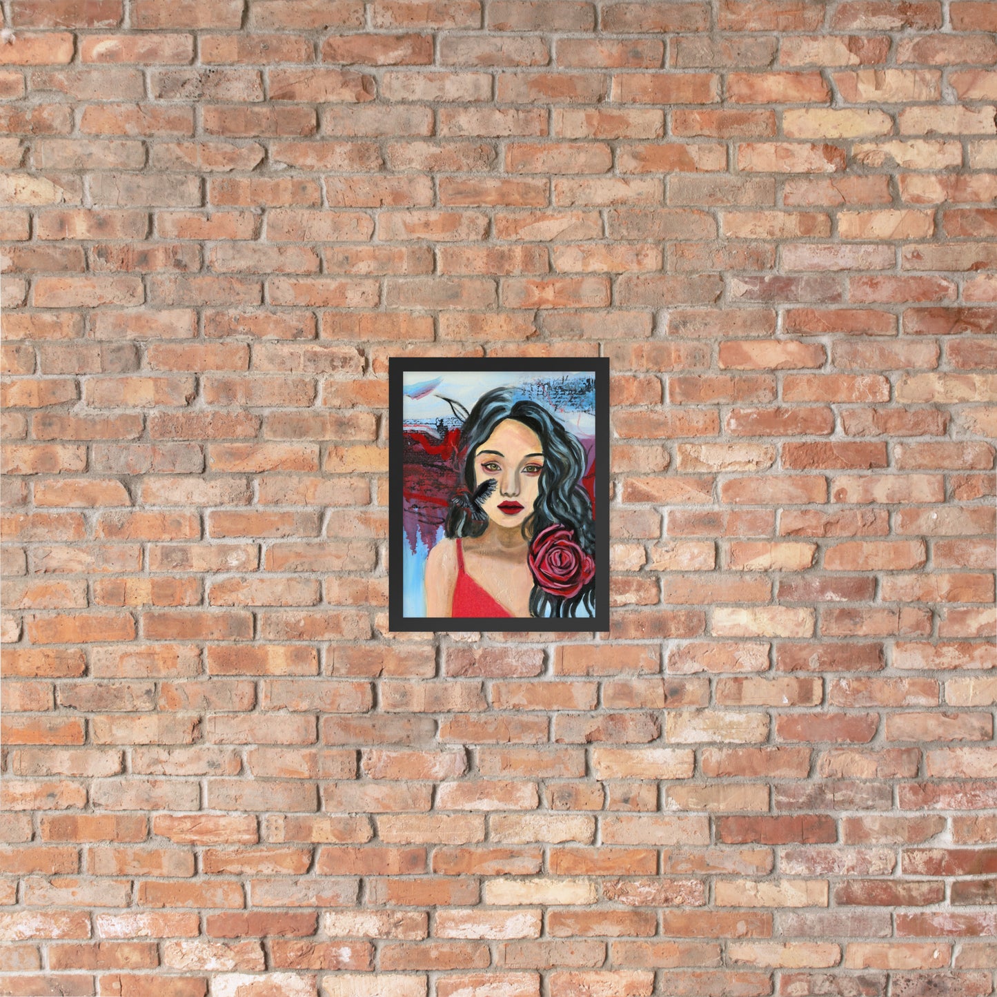 Crow Woman Framed Print