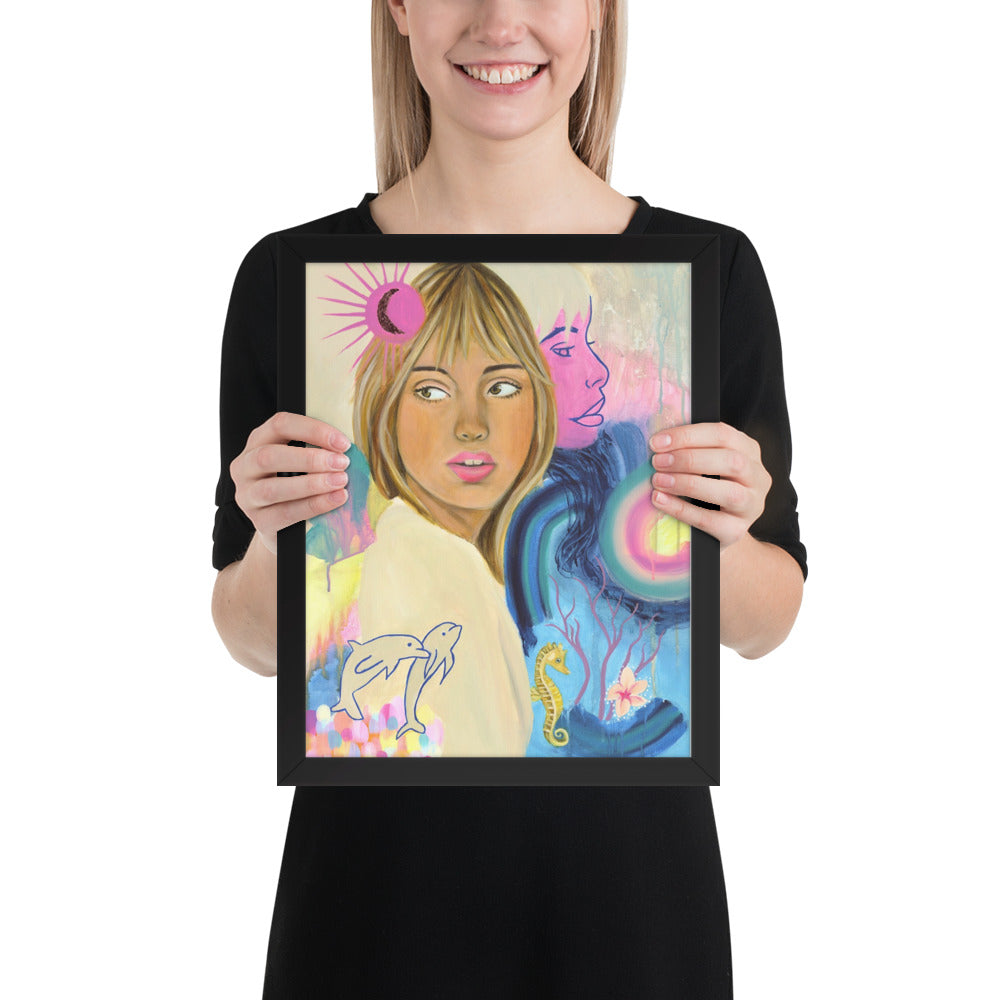 Sea Woman Framed Print