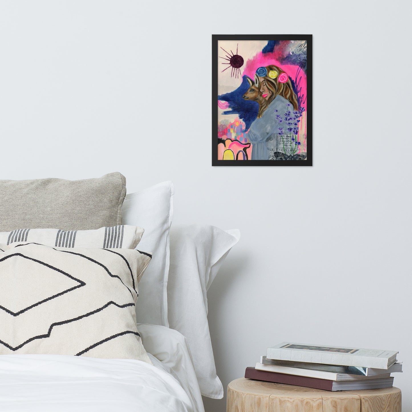 Deer Woman Framed Print