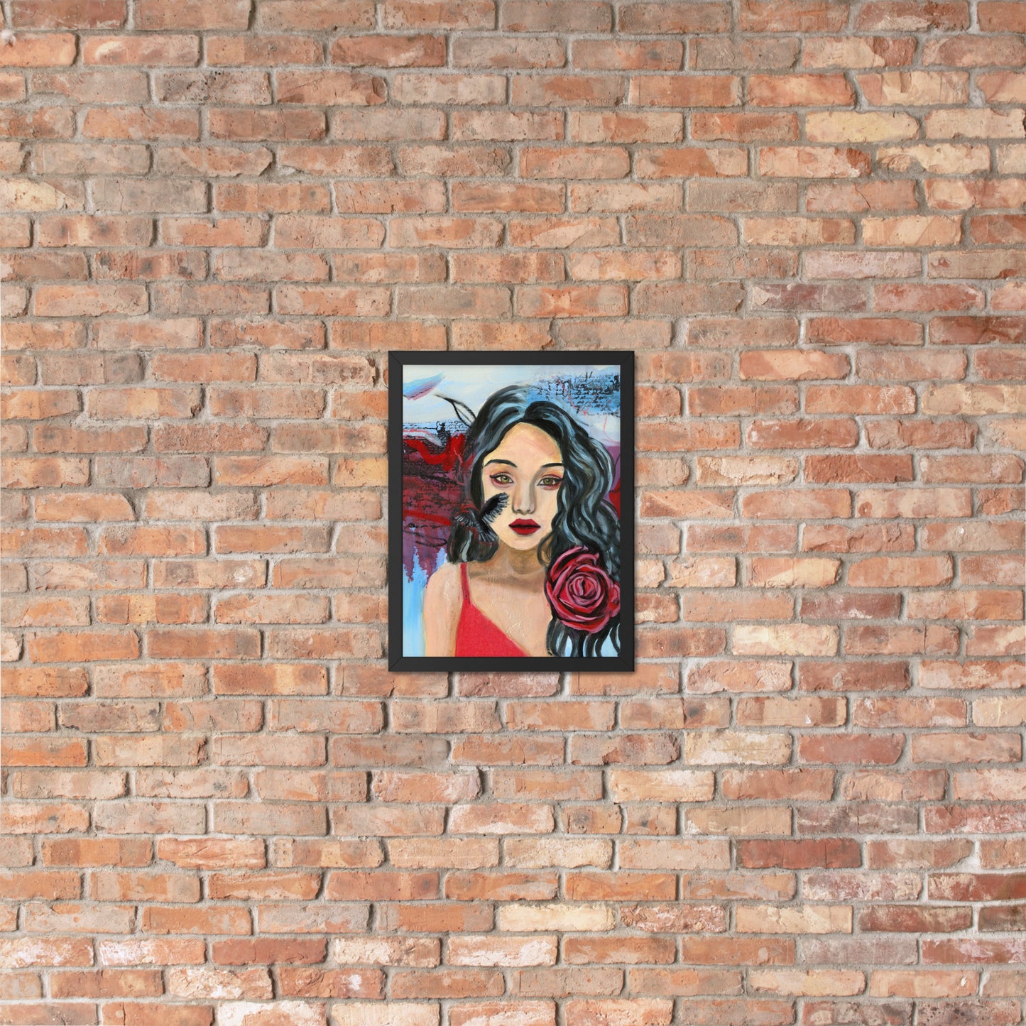 Crow Woman Framed Print