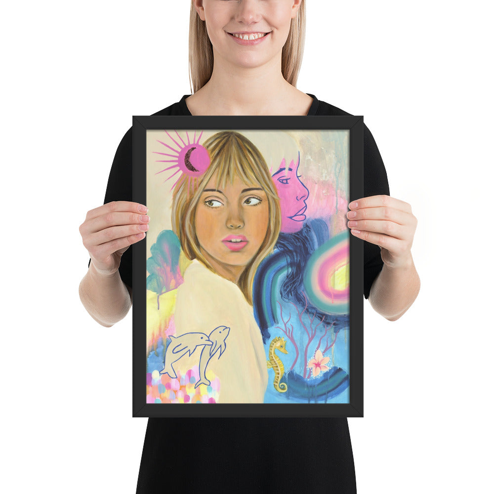 Sea Woman Framed Print