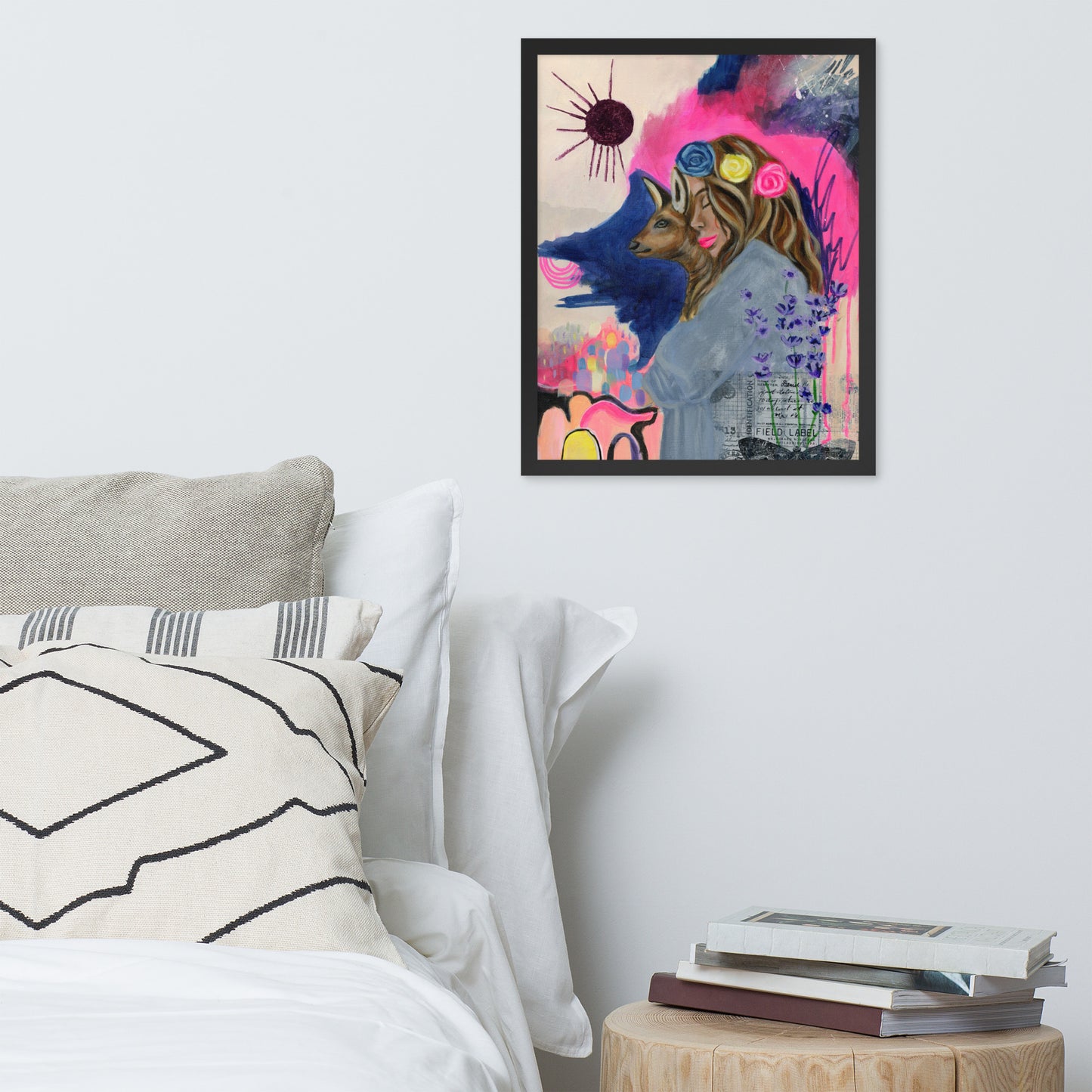 Deer Woman Framed Print