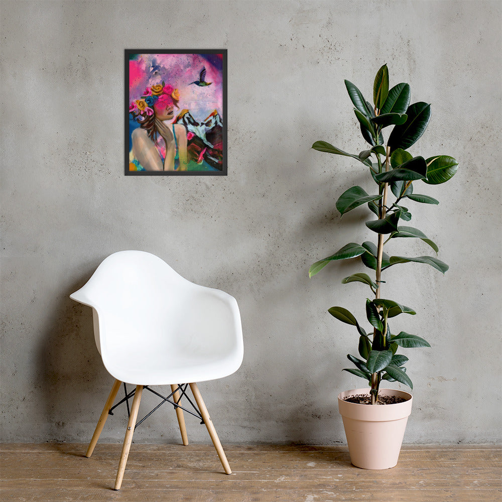 Humming my Life Away Framed Print