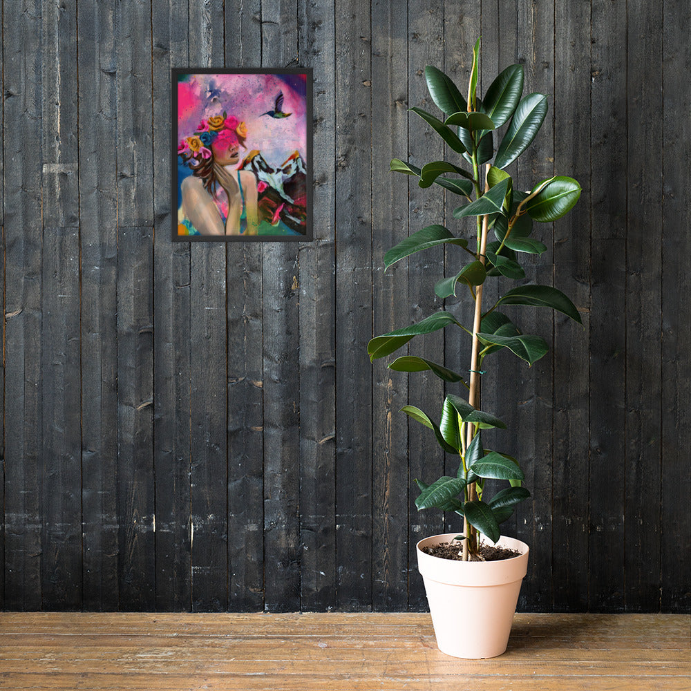 Humming my Life Away Framed Print