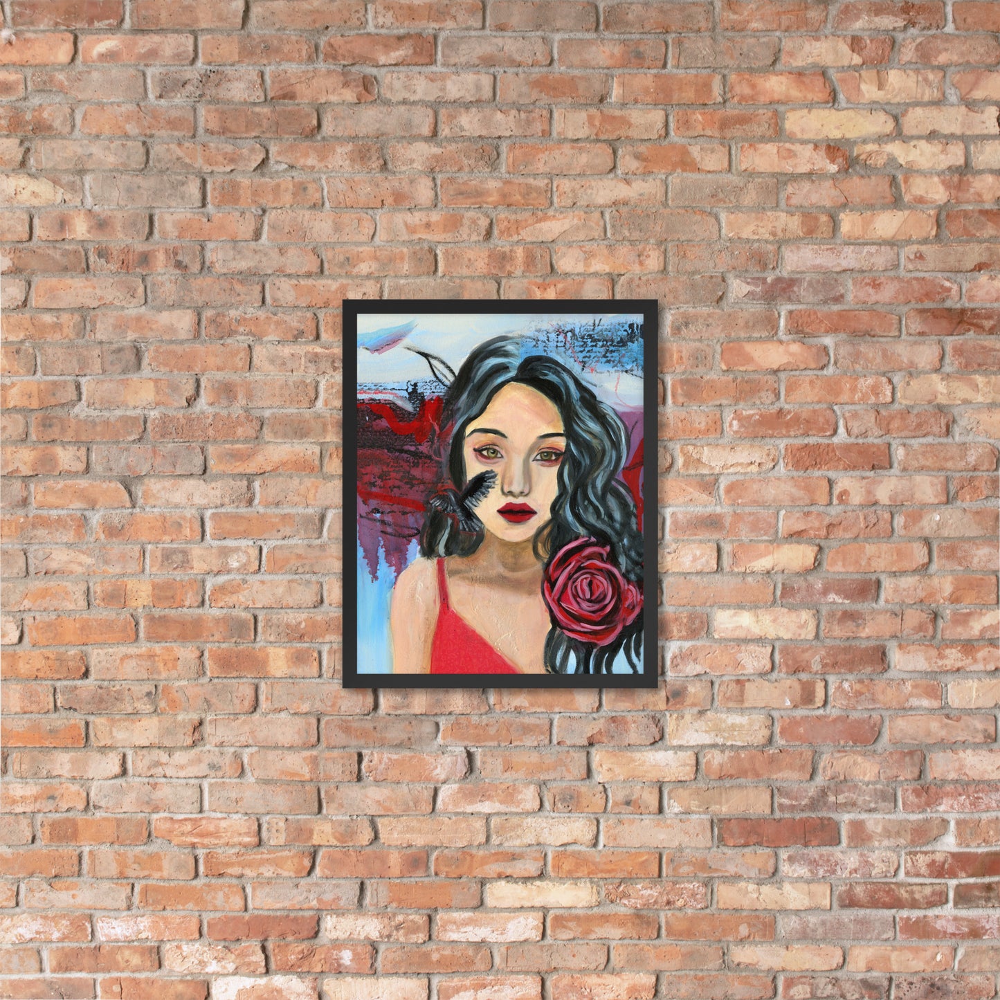 Crow Woman Framed Print