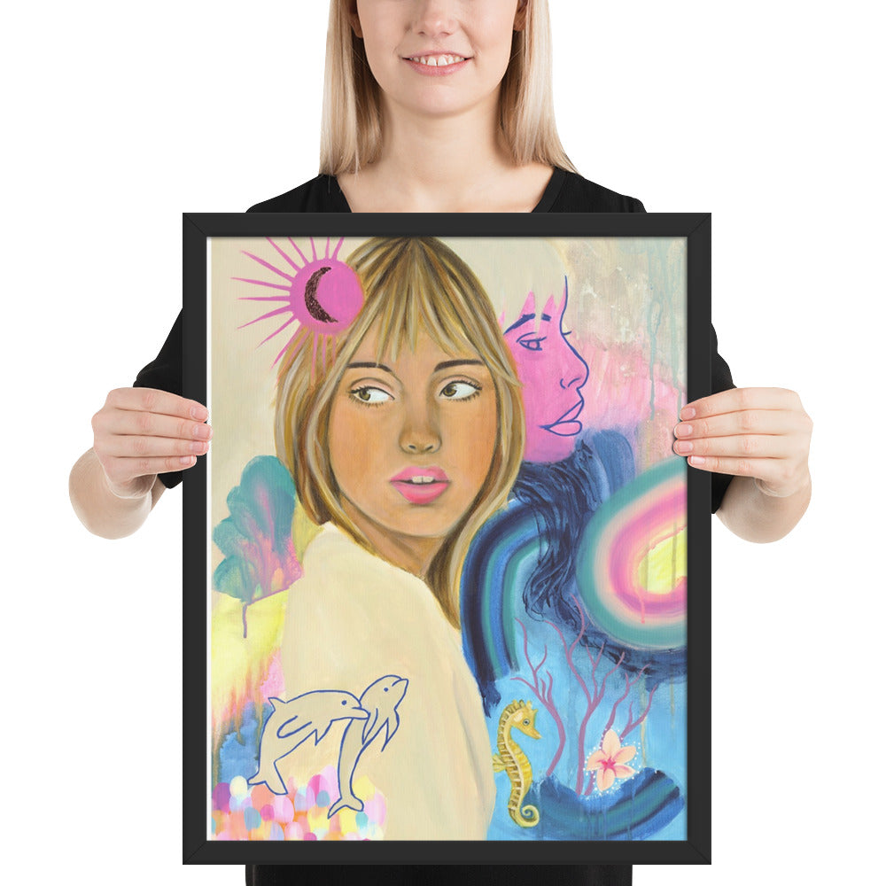 Sea Woman Framed Print