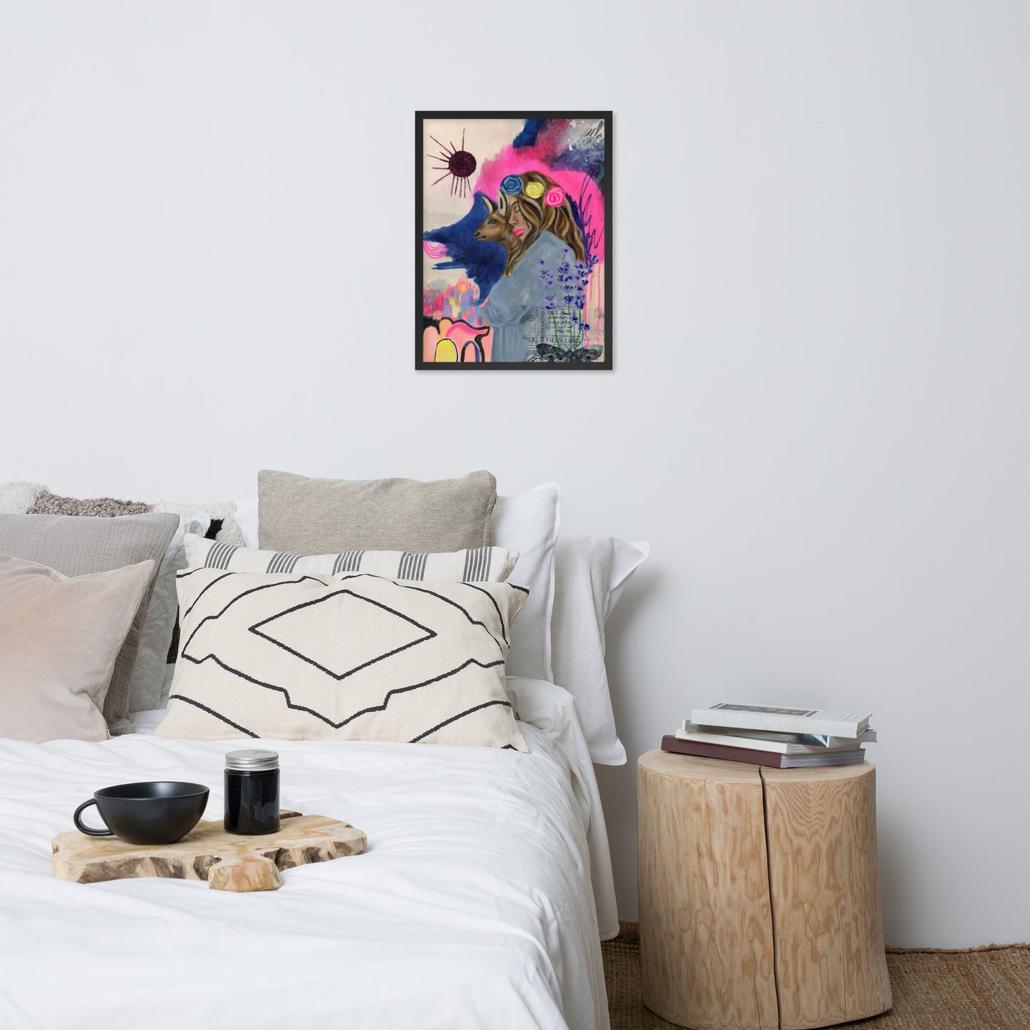 Deer Woman Framed Print