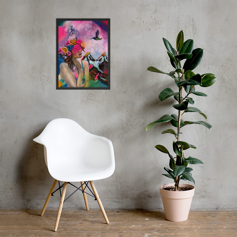 Humming my Life Away Framed Print