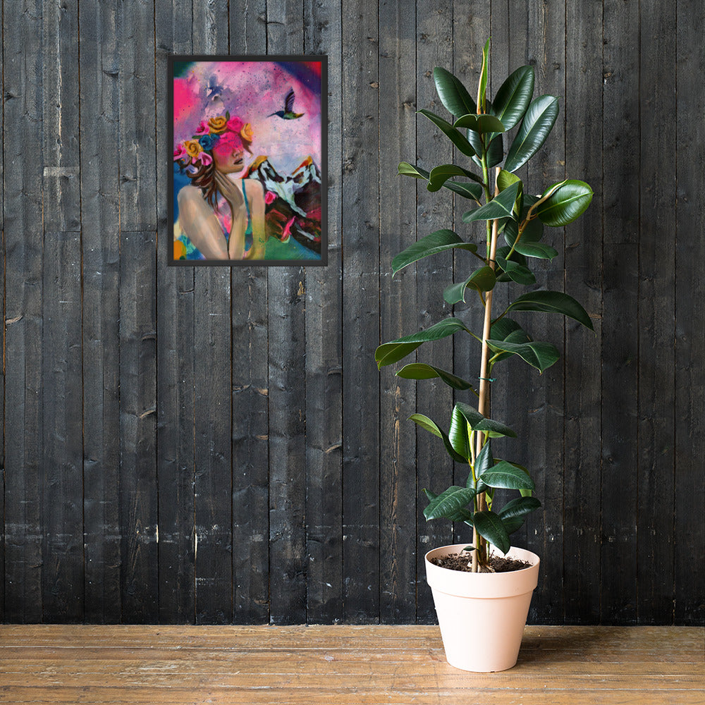 Humming my Life Away Framed Print