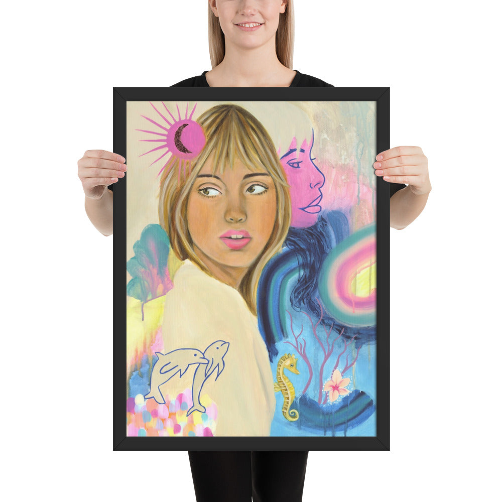 Sea Woman Framed Print