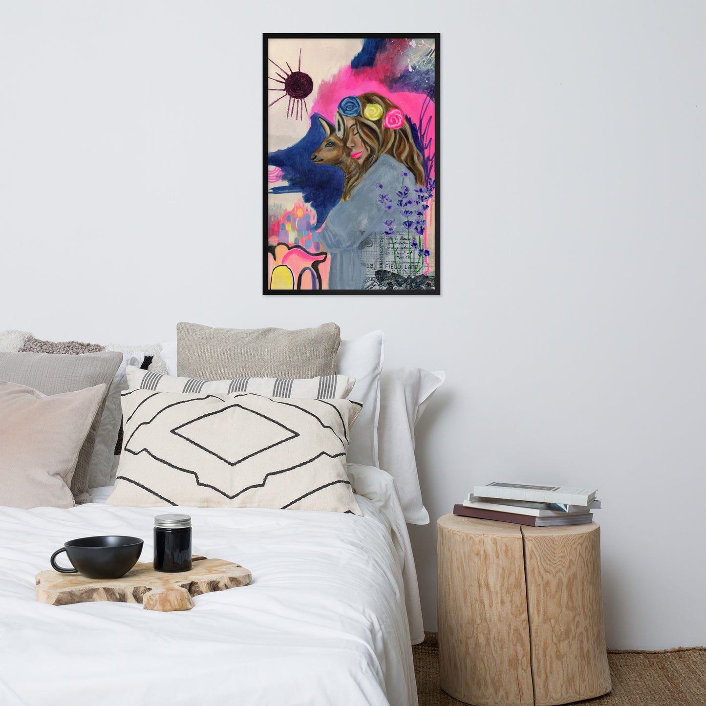 Deer Woman Framed Print
