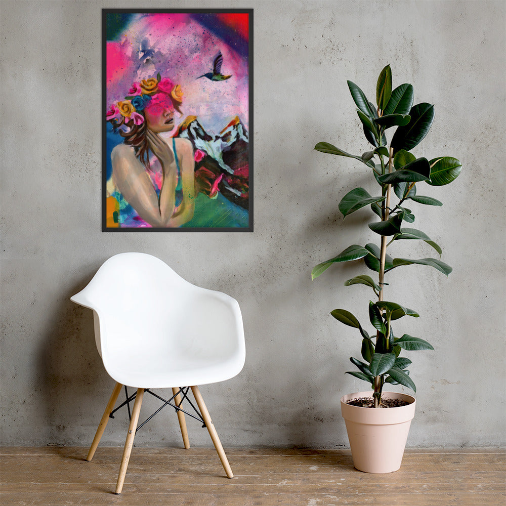 Humming my Life Away Framed Print