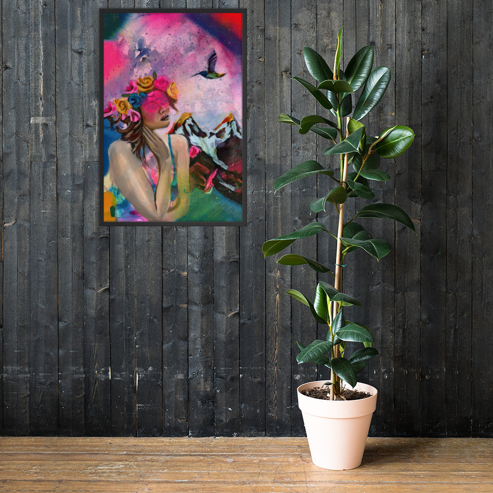Humming my Life Away Framed Print