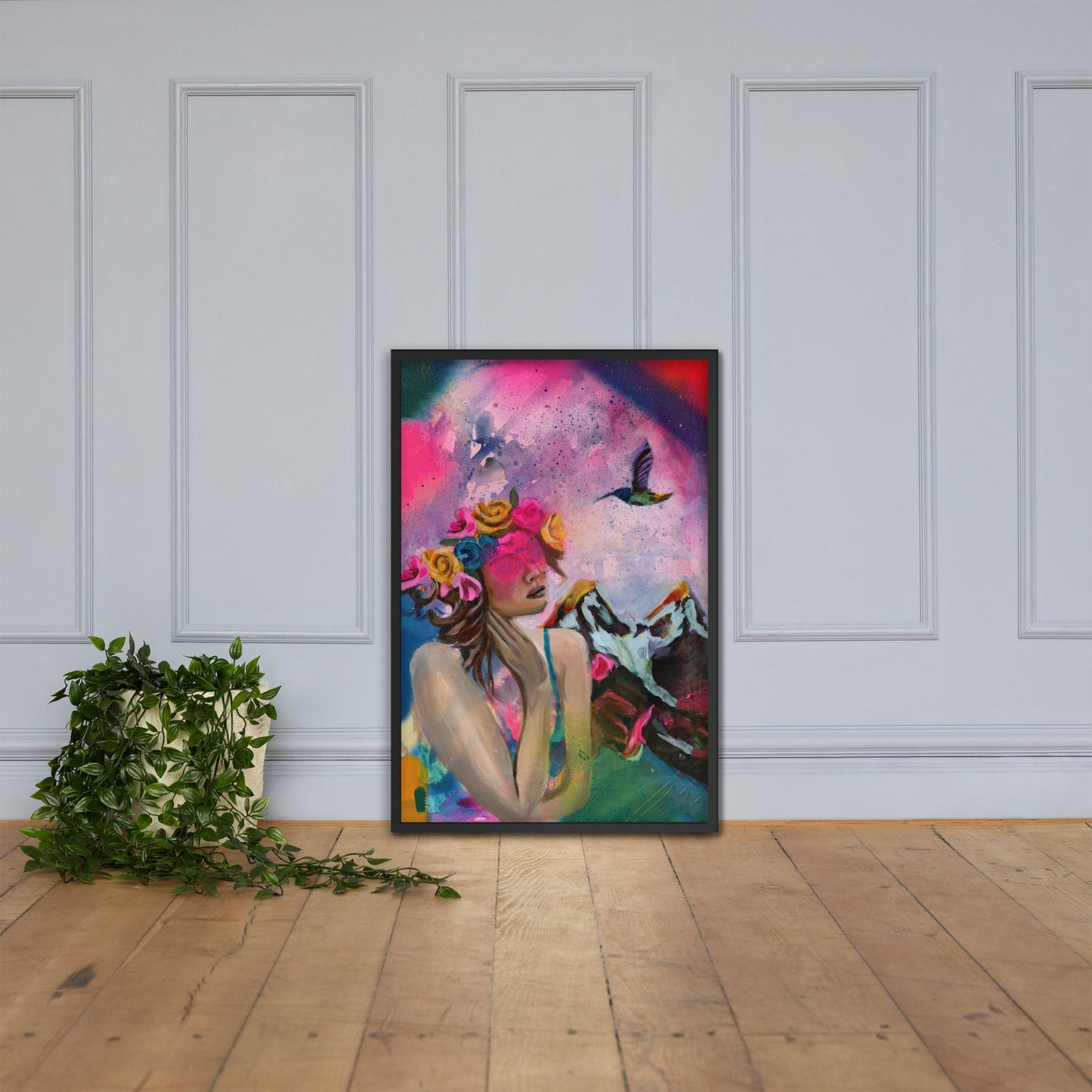 Humming my Life Away Framed Print