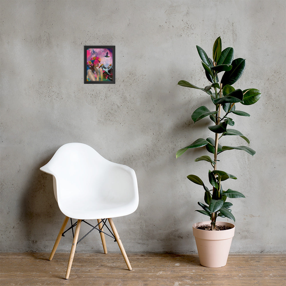 Humming my Life Away Framed Print