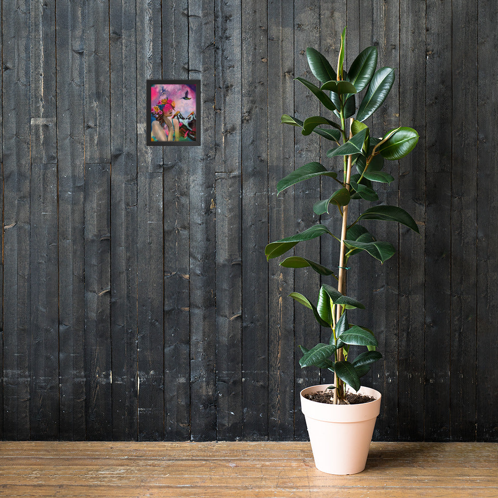 Humming my Life Away Framed Print