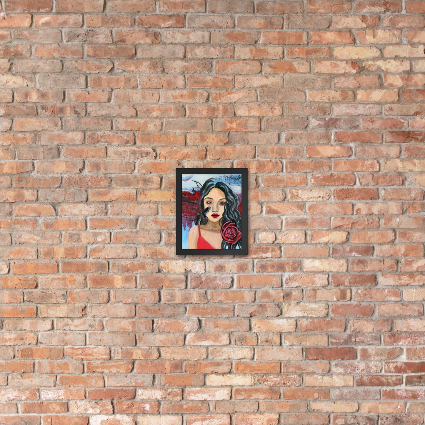 Crow Woman Framed Print