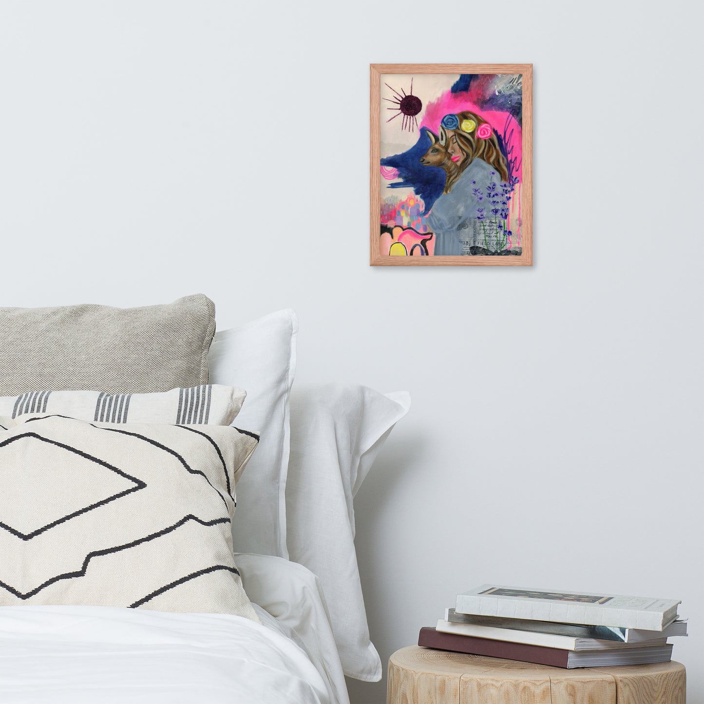 Deer Woman Framed Print