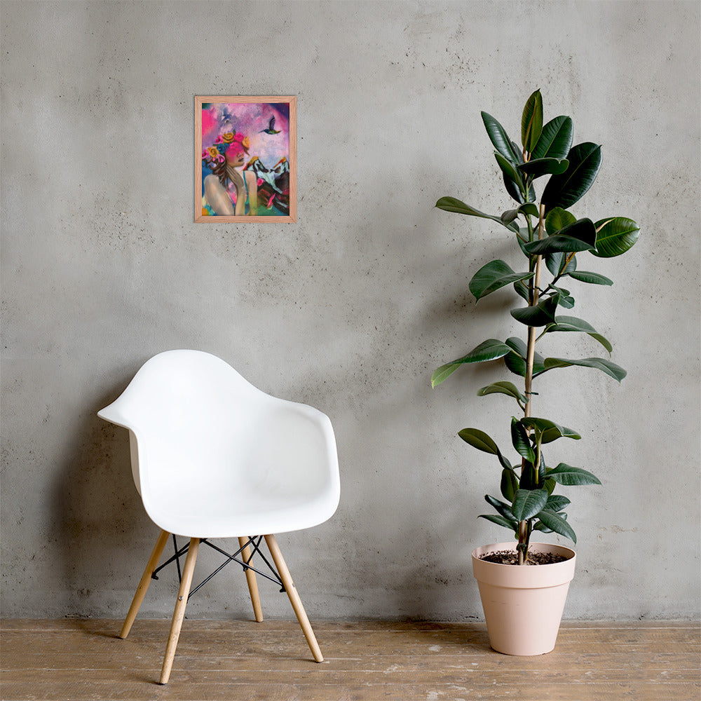 Humming my Life Away Framed Print