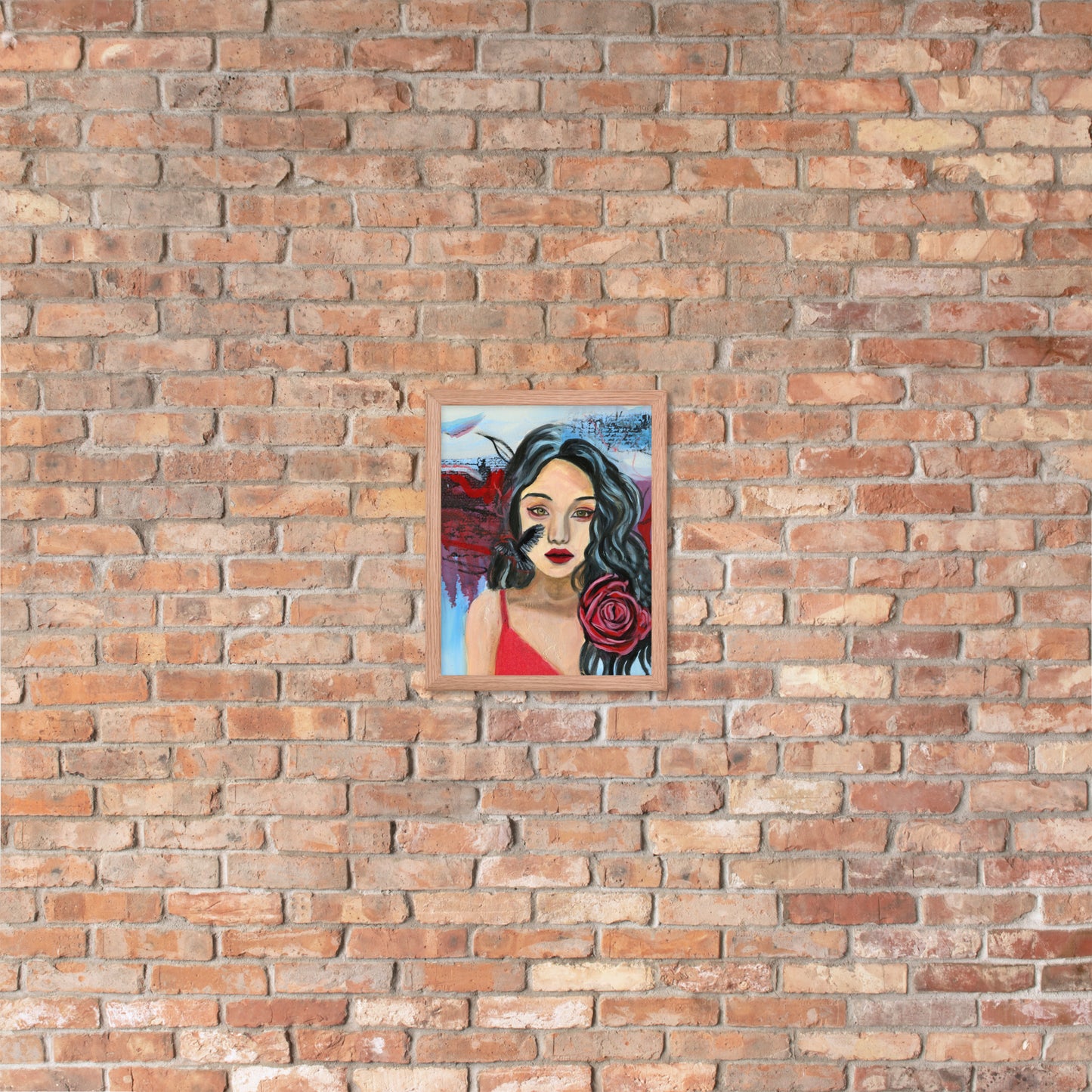 Crow Woman Framed Print