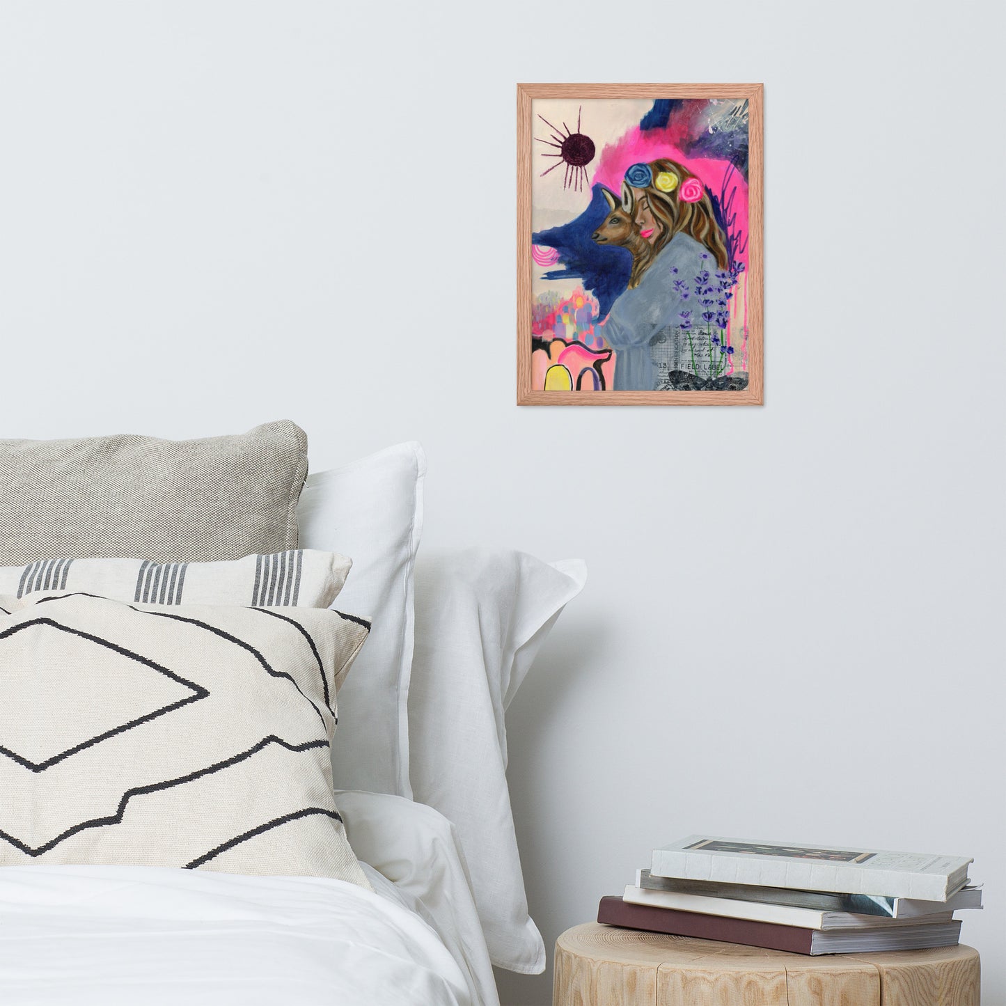 Deer Woman Framed Print