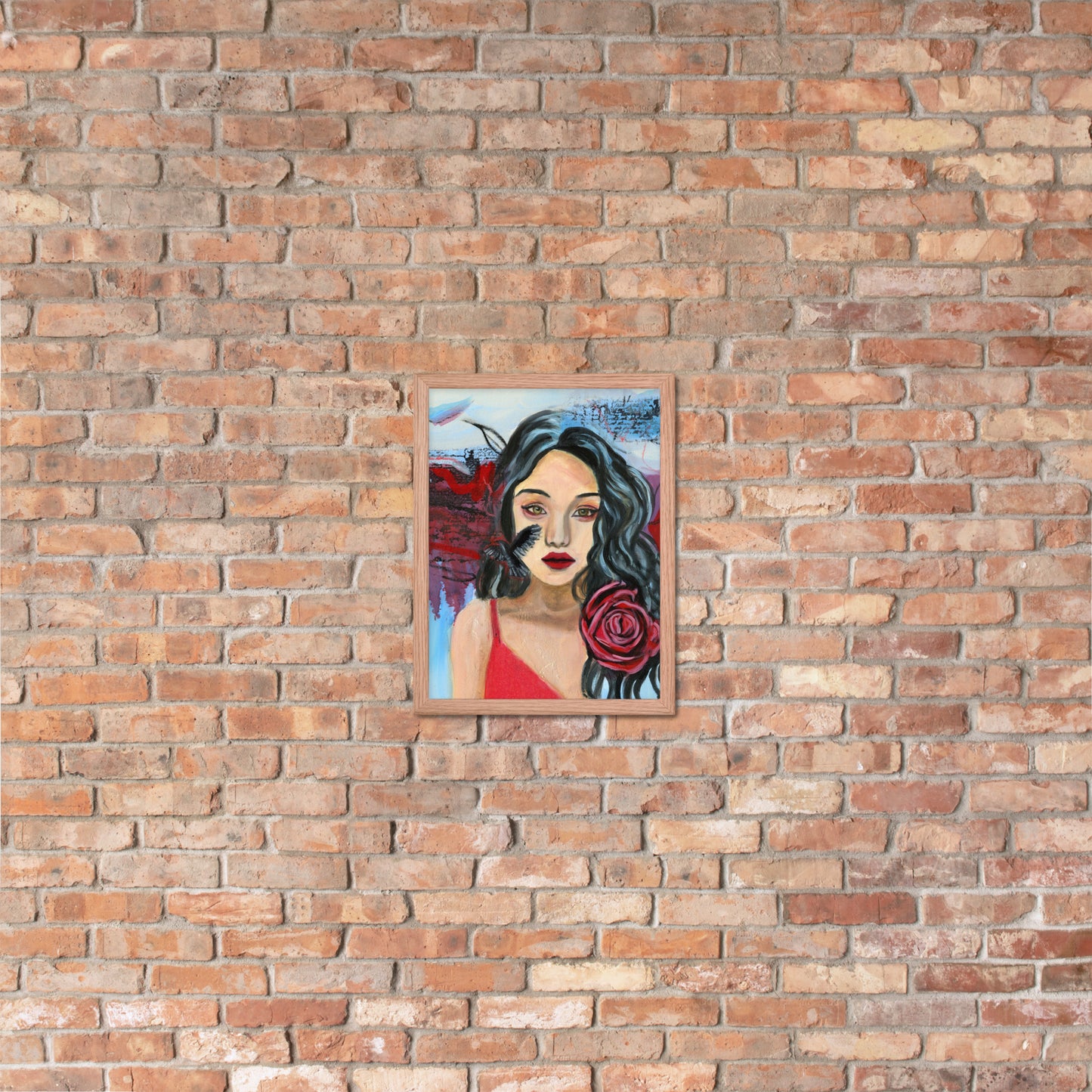 Crow Woman Framed Print
