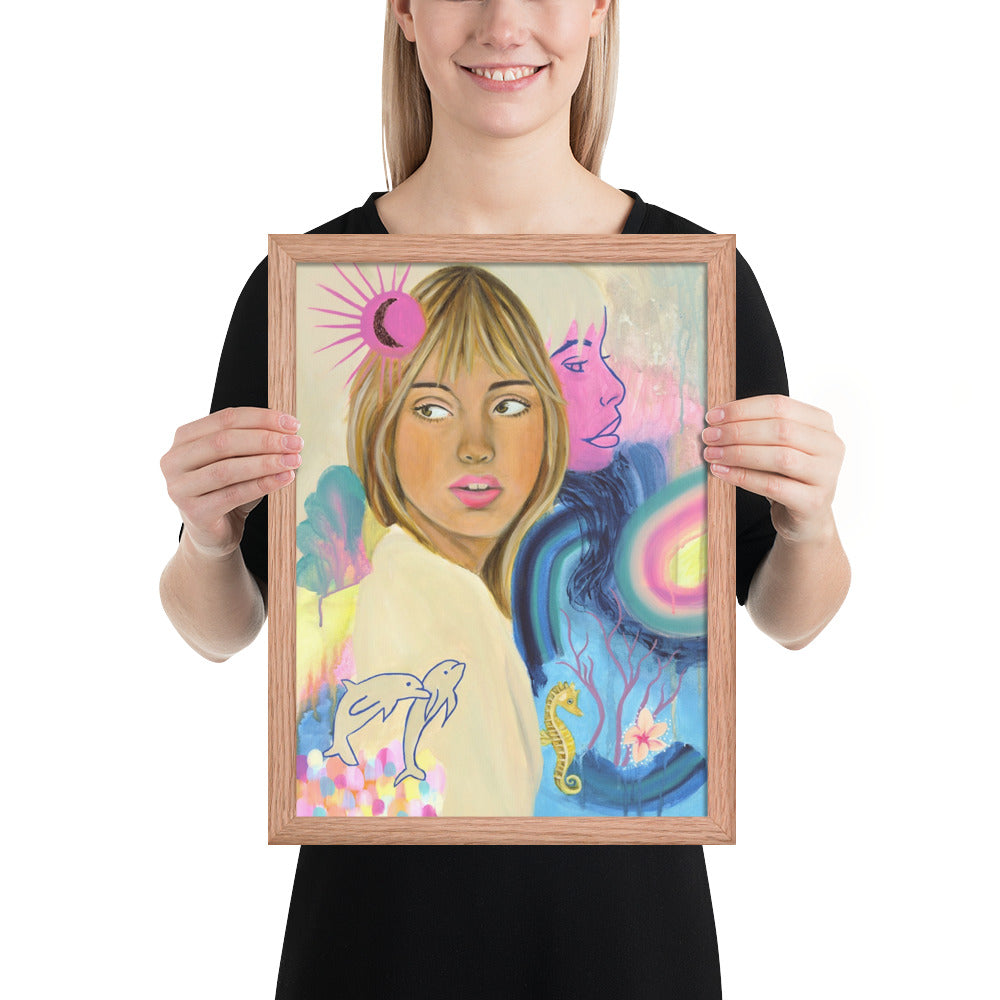 Sea Woman Framed Print