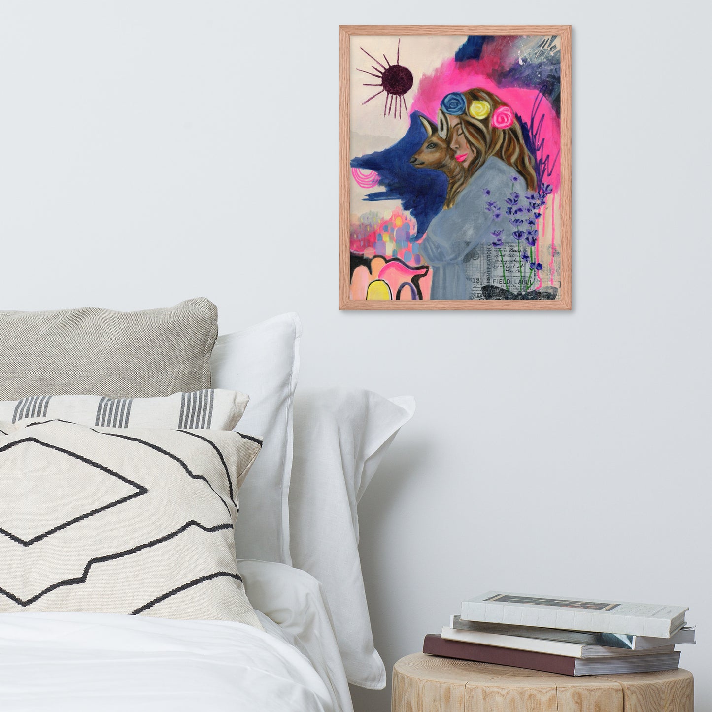 Deer Woman Framed Print