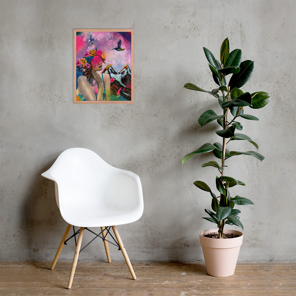 Humming my Life Away Framed Print