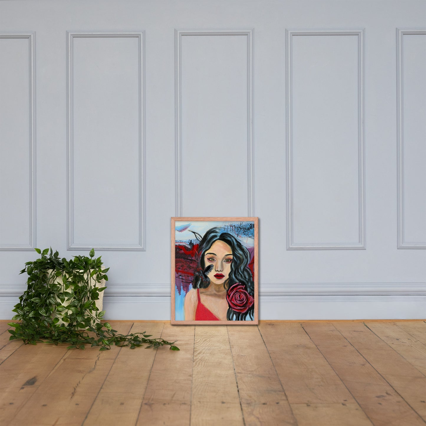 Crow Woman Framed Print