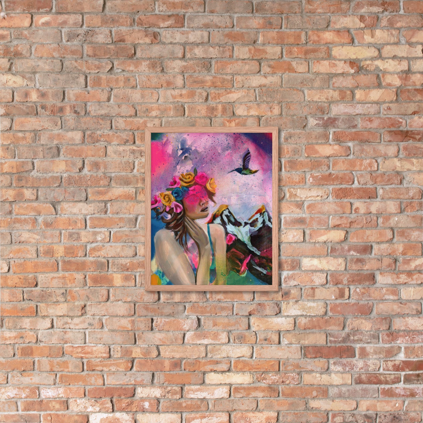 Humming my Life Away Framed Print