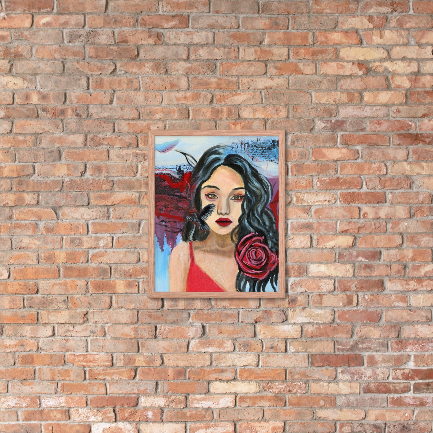 Crow Woman Framed Print