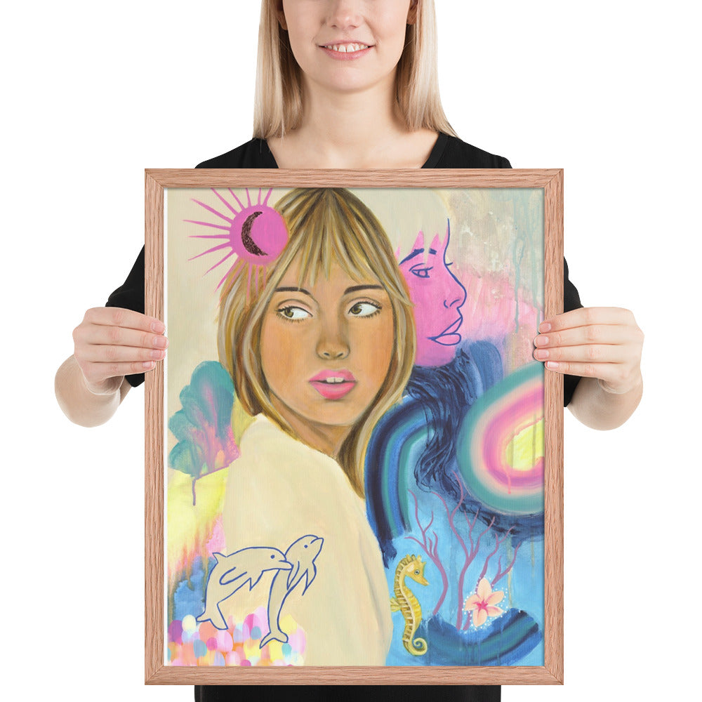 Sea Woman Framed Print