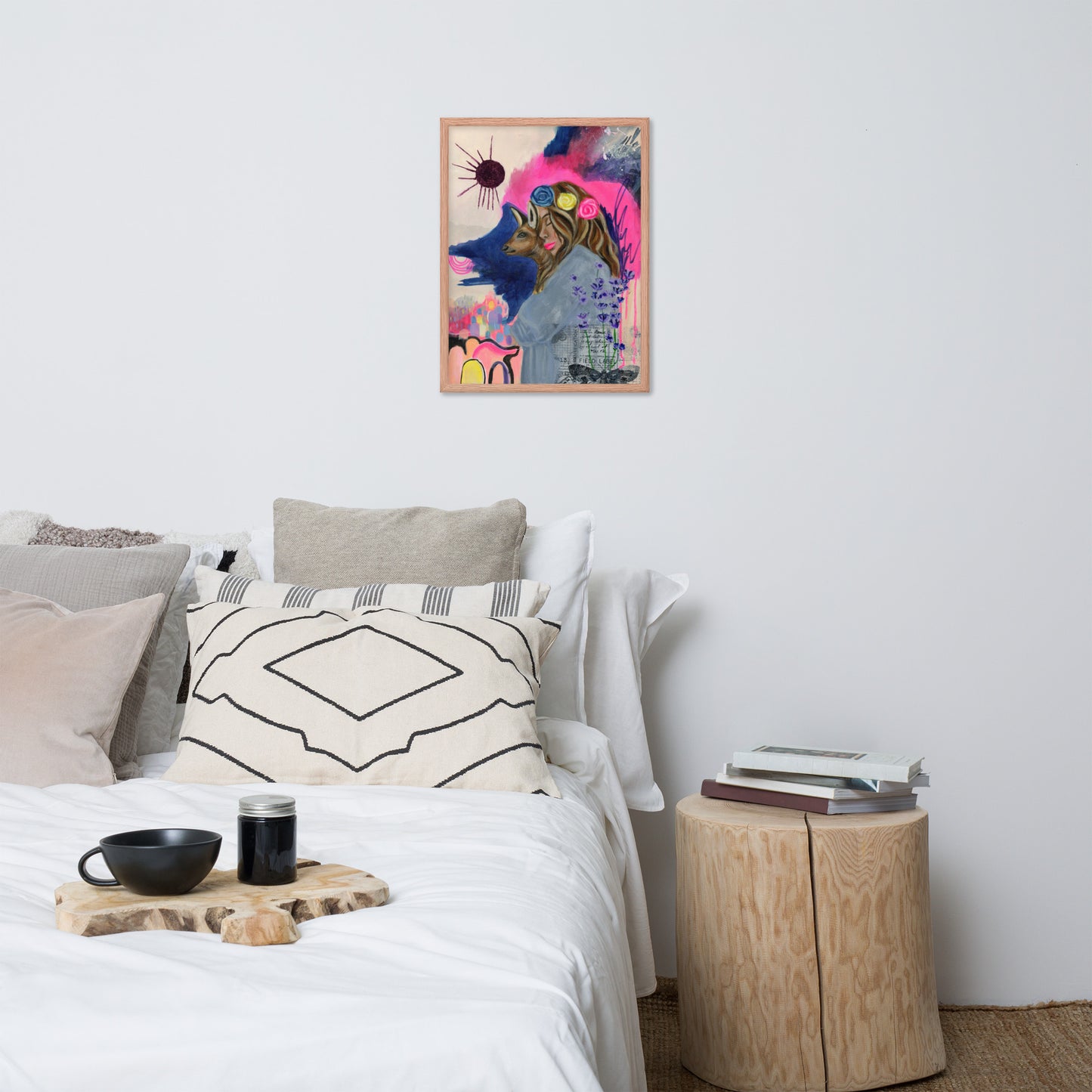 Deer Woman Framed Print