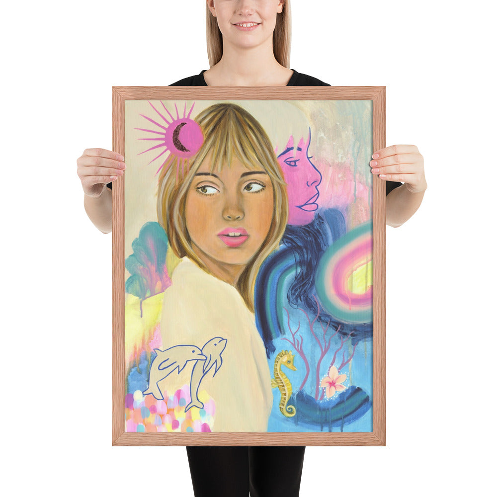 Sea Woman Framed Print