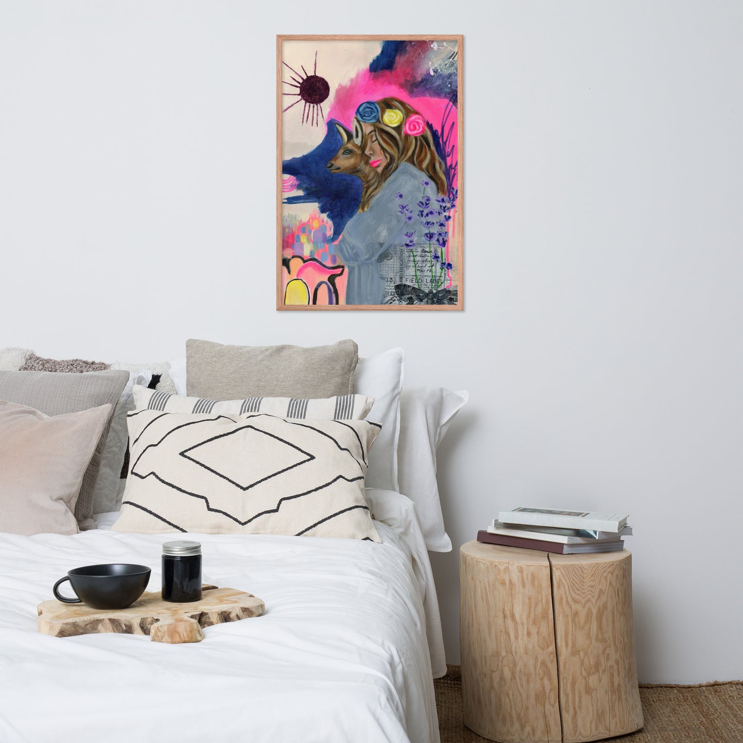 Deer Woman Framed Print