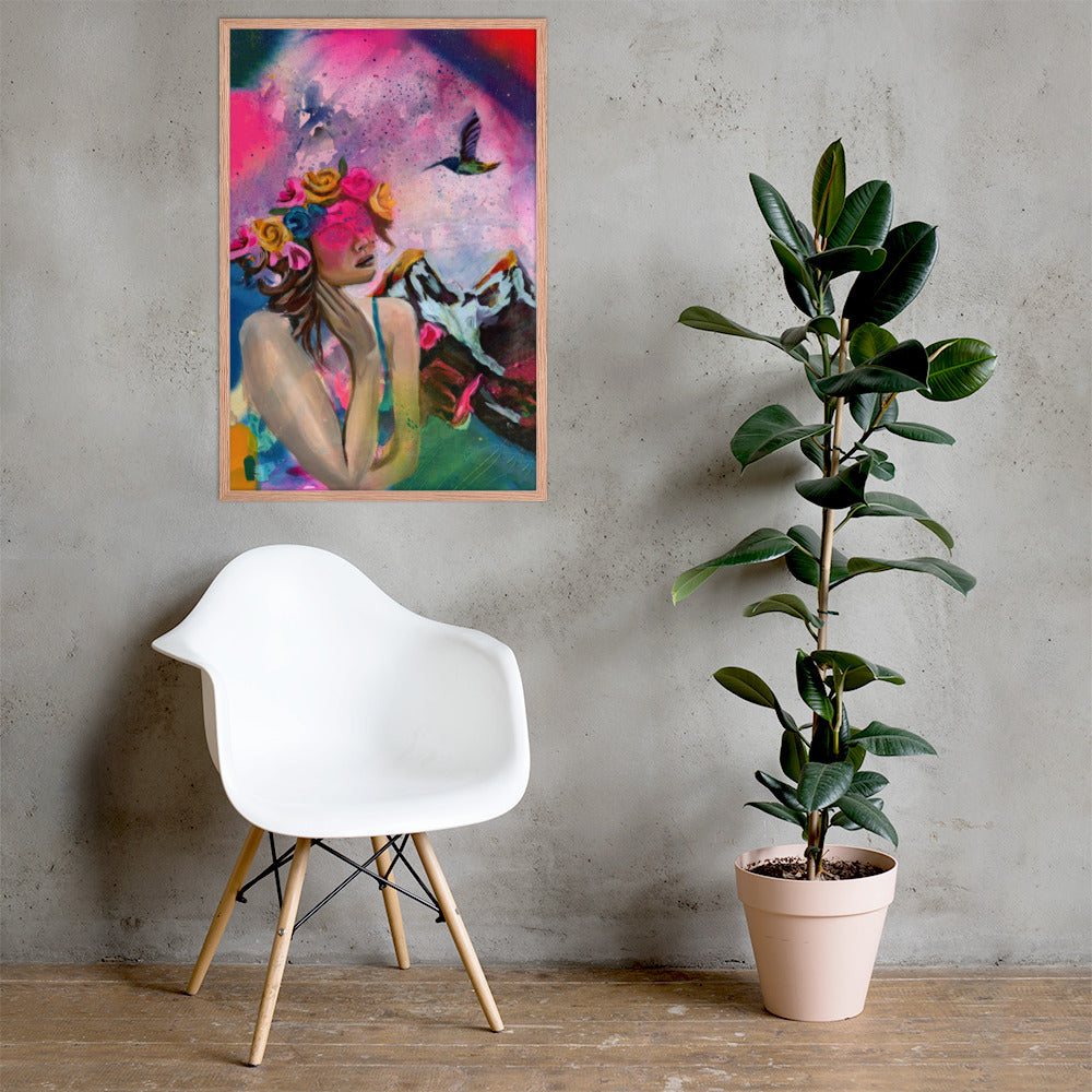 Humming my Life Away Framed Print