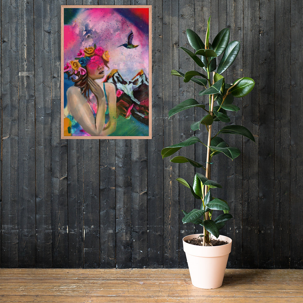 Humming my Life Away Framed Print