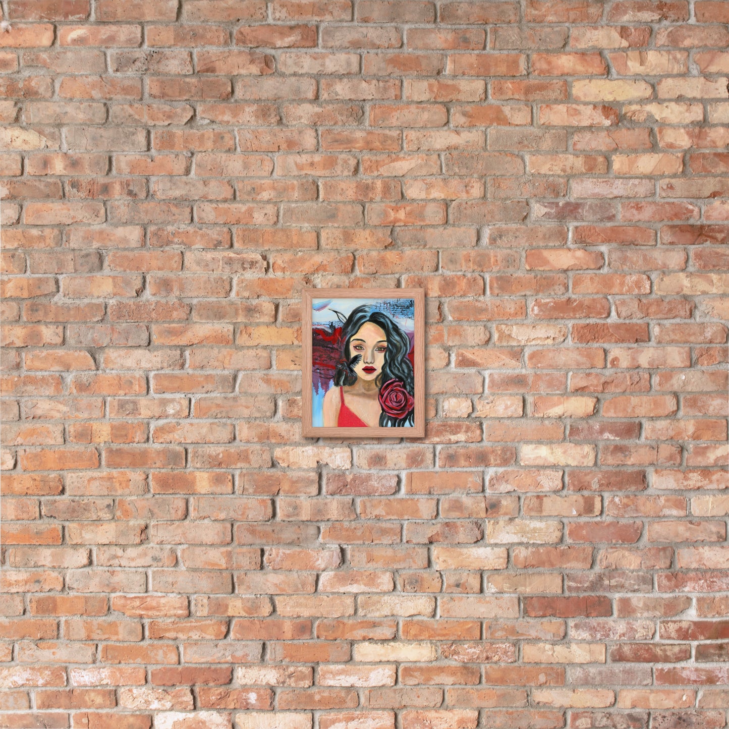 Crow Woman Framed Print