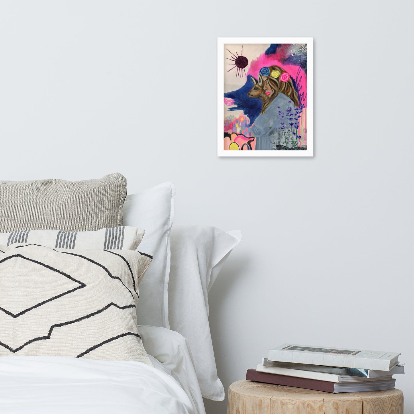 Deer Woman Framed Print
