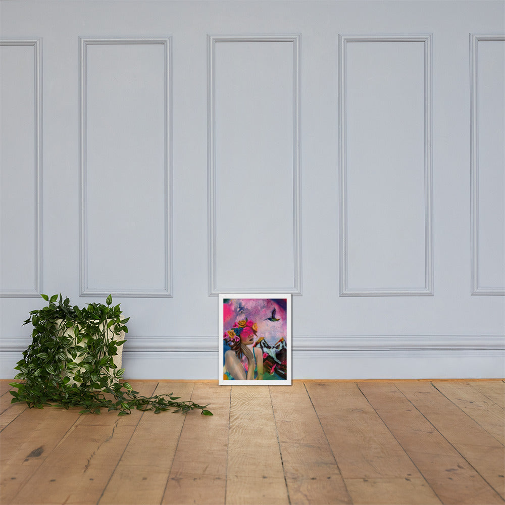 Humming my Life Away Framed Print
