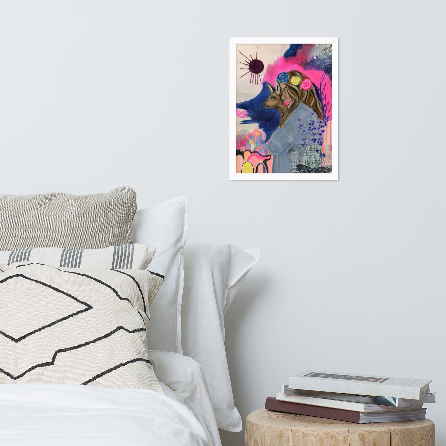 Deer Woman Framed Print