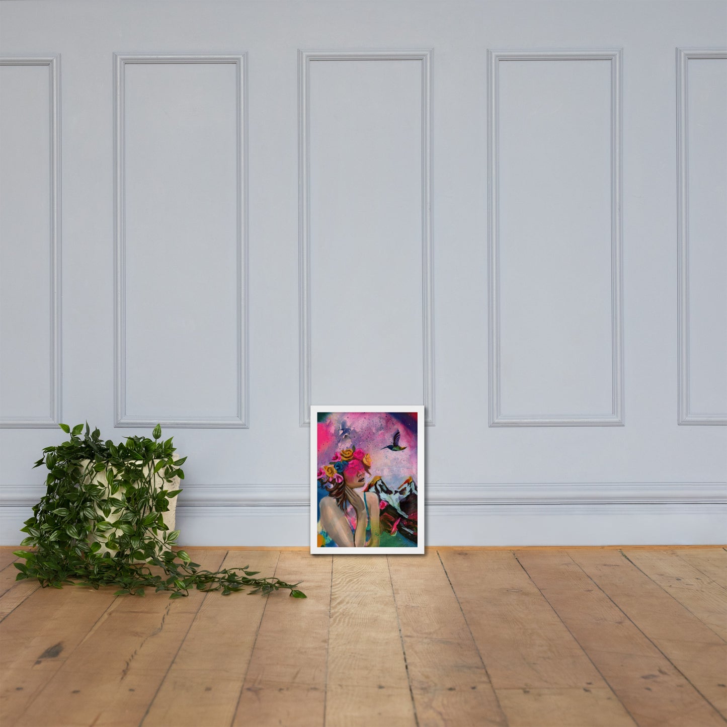 Humming my Life Away Framed Print