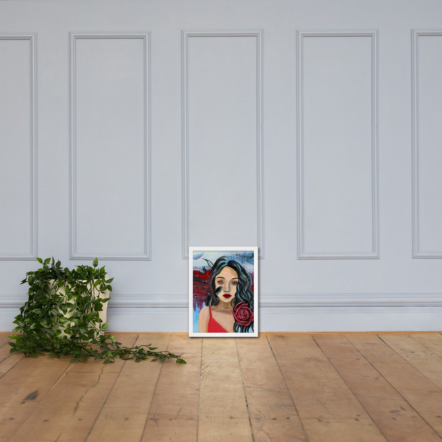 Crow Woman Framed Print