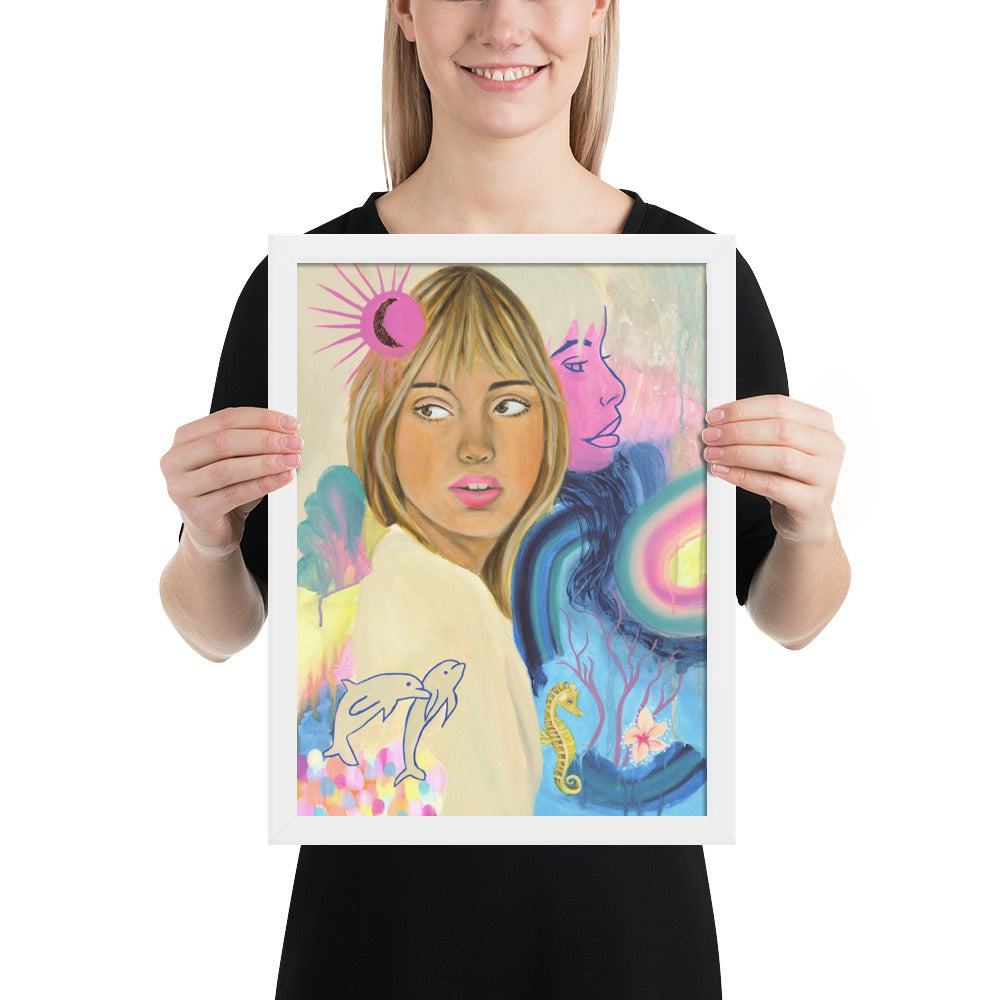 Sea Woman Framed Print