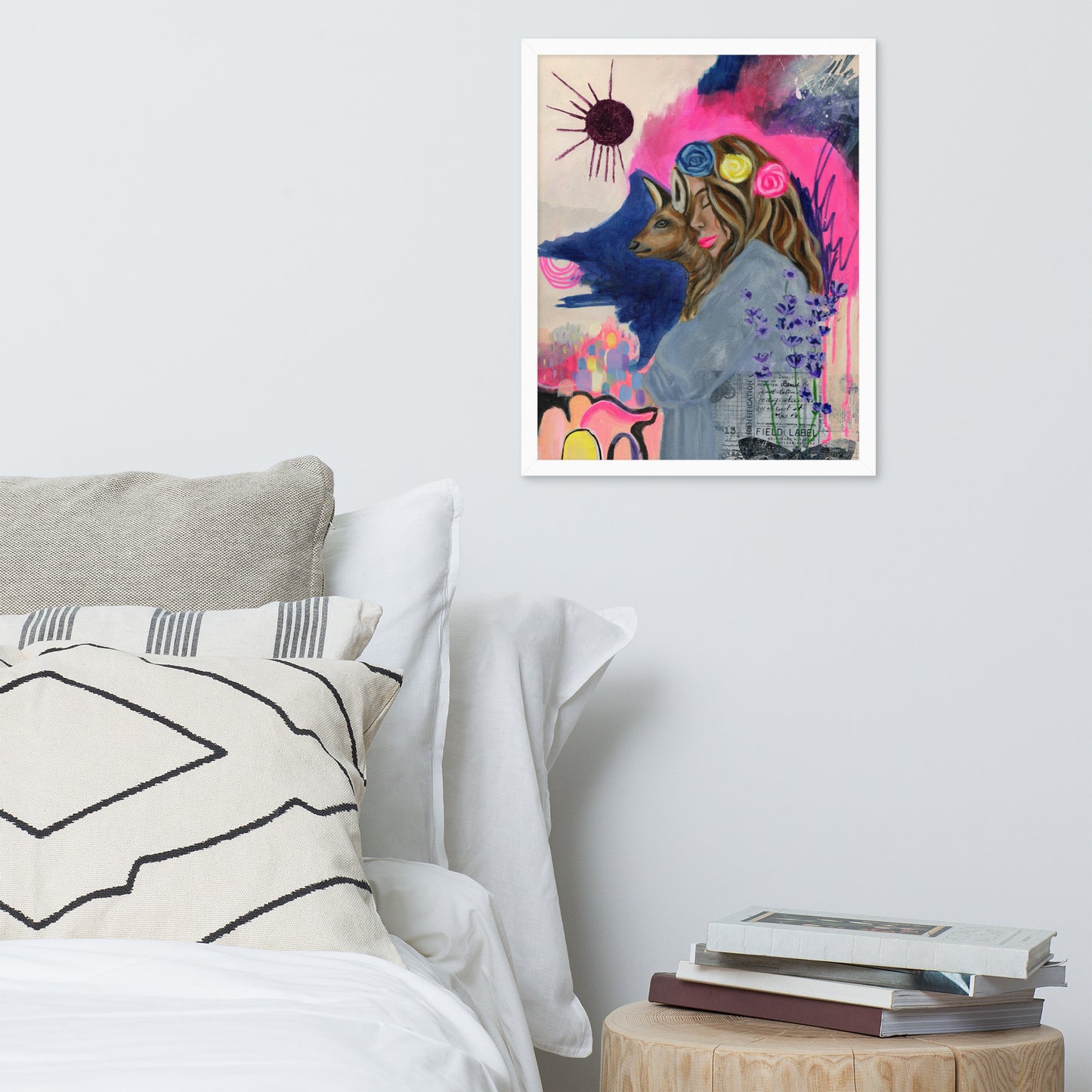 Deer Woman Framed Print
